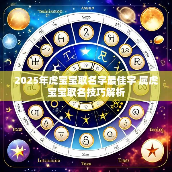2025年虎宝宝取名字最佳字 属虎宝宝取名技巧解析