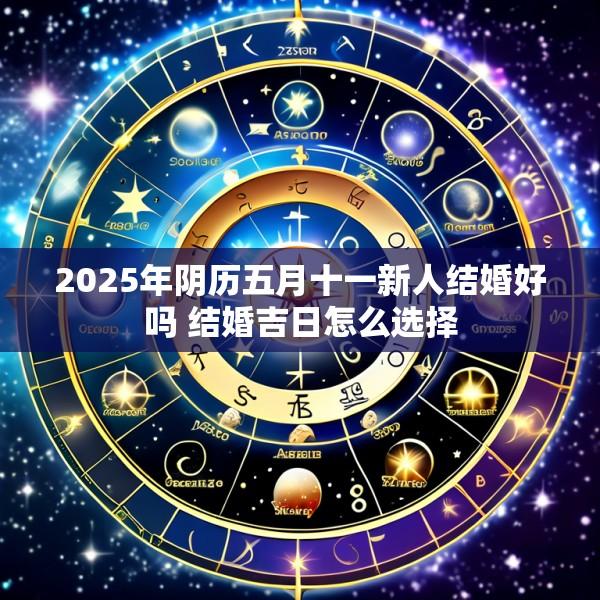 2025年阴历五月十一新人结婚好吗 结婚吉日怎么选择