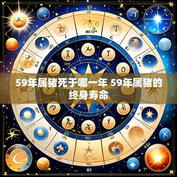 59年属猪死于哪一年 59年属猪的终身寿命