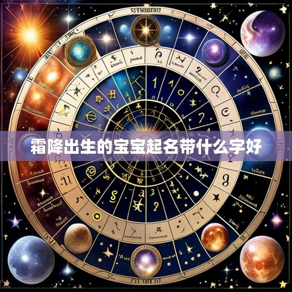 霜降出生的宝宝起名带什么字好