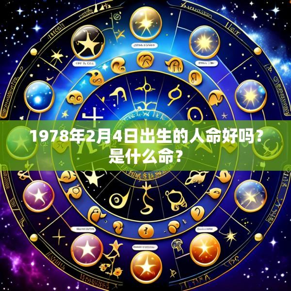 1978年2月4日出生的人命好吗？是什么命？