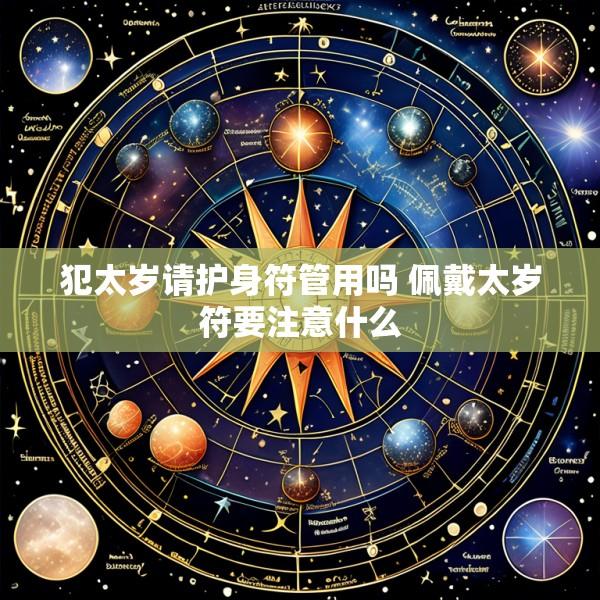 犯太岁请护身符管用吗 佩戴太岁符要注意什么