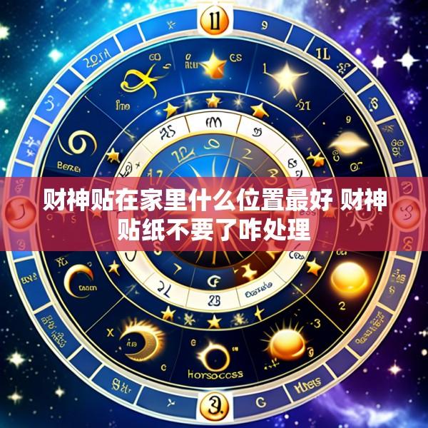 财神贴在家里什么位置最好 财神贴纸不要了咋处理