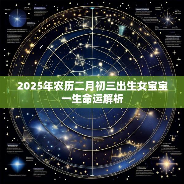 2025年农历二月初三出生女宝宝一生命运解析