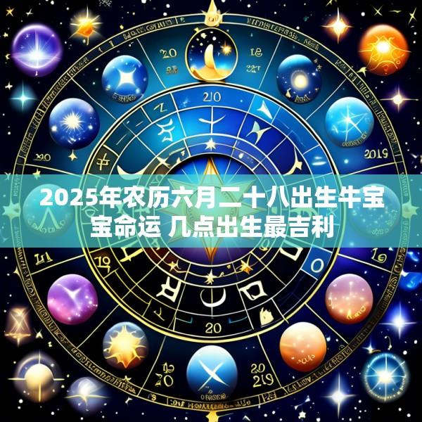 2025年农历六月二十八出生牛宝宝命运 几点出生最吉利