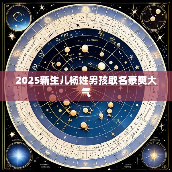 2025新生儿杨姓男孩取名豪爽大气