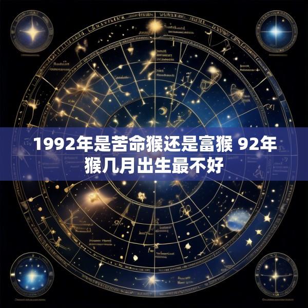1992年是苦命猴还是富猴 92年猴几月出生最不好