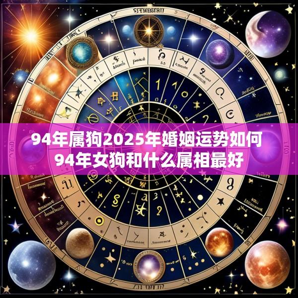 94年属狗2025年婚姻运势如何 94年女狗和什么属相最好