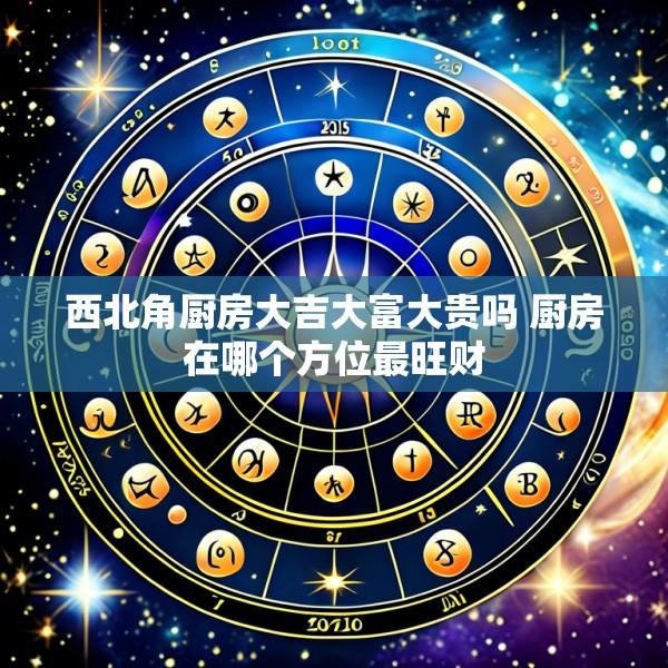 西北角厨房大吉大富大贵吗 厨房在哪个方位最旺财