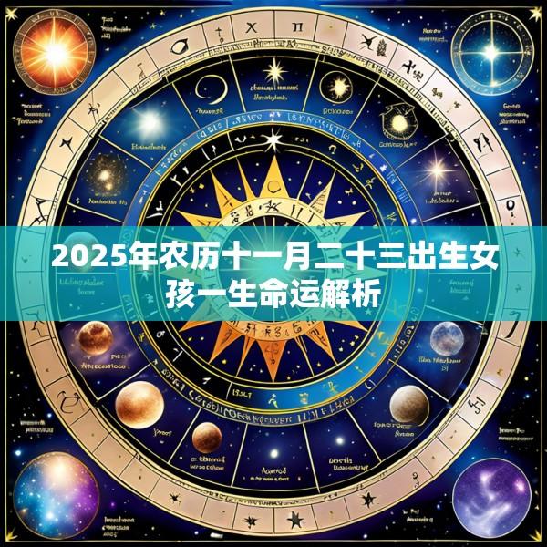 2025年农历十一月二十三出生女孩一生命运解析