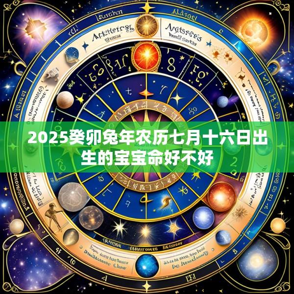 2025癸卯兔年农历七月十六日出生的宝宝命好不好