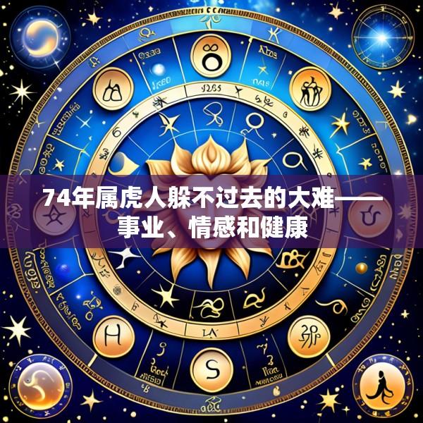 74年属虎人躲不过去的大难——事业、情感和健康