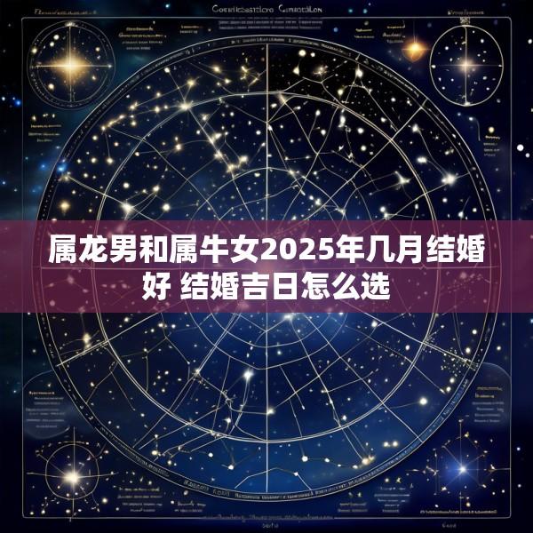属龙男和属牛女2025年几月结婚好 结婚吉日怎么选