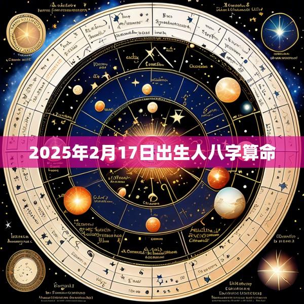 2025年2月17日出生人八字算命