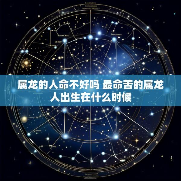 属龙的人命不好吗 最命苦的属龙人出生在什么时候