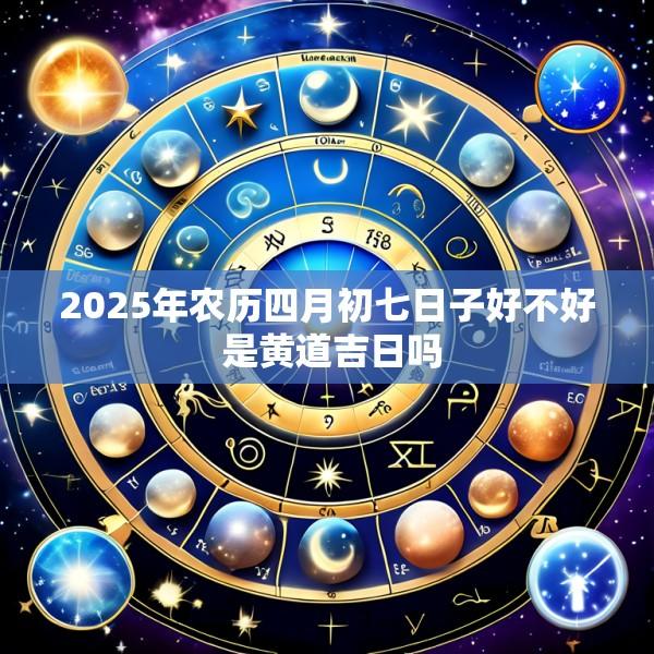 2025年农历四月初七日子好不好 是黄道吉日吗