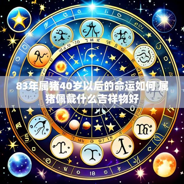 83年属猪40岁以后的命运如何 属猪佩戴什么吉祥物好
