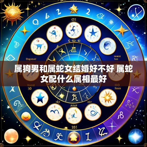 属狗男和属蛇女结婚好不好 属蛇女配什么属相最好