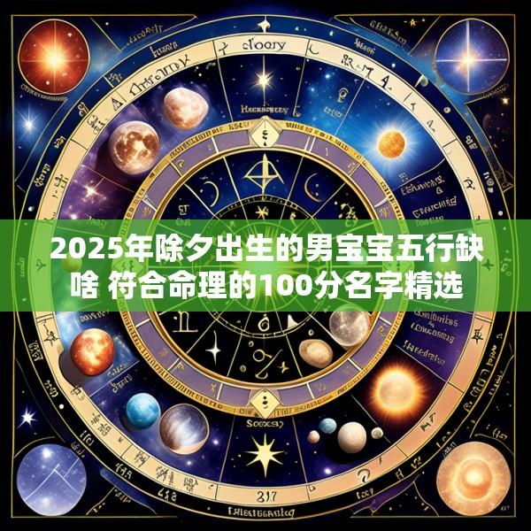 2025年除夕出生的男宝宝五行缺啥 符合命理的100分名字精选