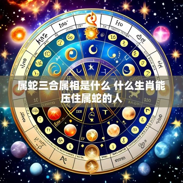 属蛇三合属相是什么 什么生肖能压住属蛇的人