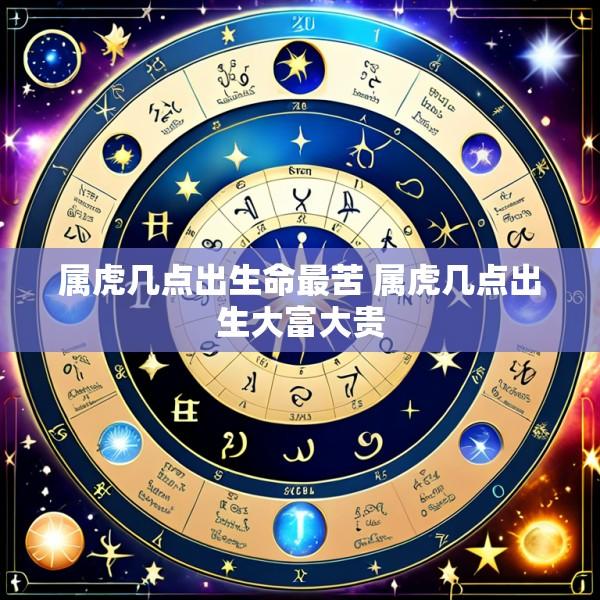 属虎几点出生命最苦 属虎几点出生大富大贵