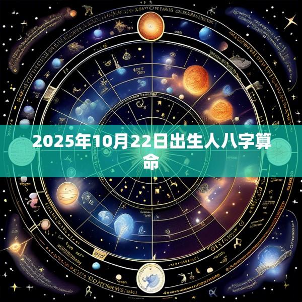 2025年10月22日出生人八字算命