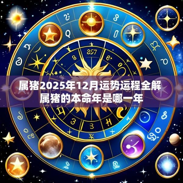 属猪2025年12月运势运程全解 属猪的本命年是哪一年