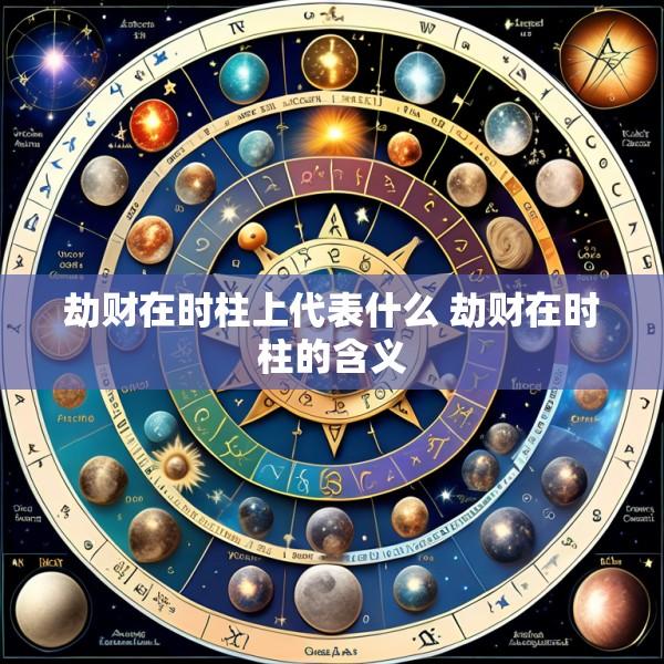 劫财在时柱上代表什么 劫财在时柱的含义