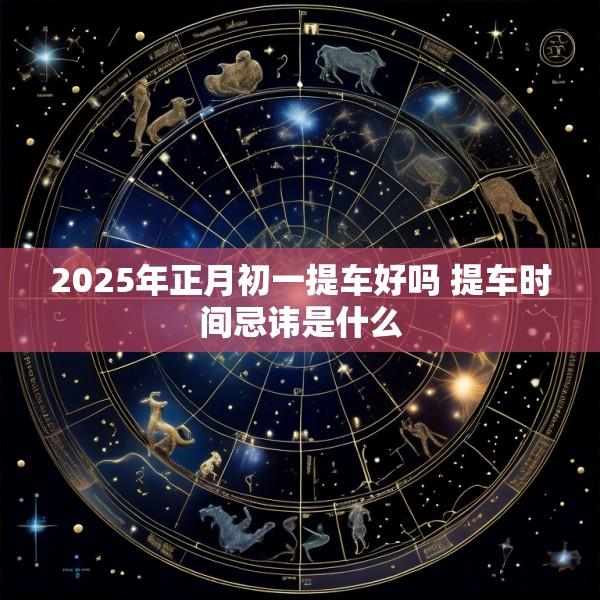 2025年正月初一提车好吗 提车时间忌讳是什么