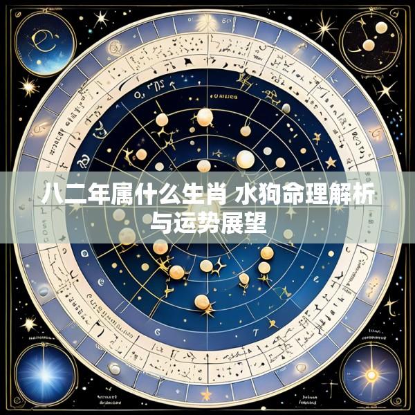 八二年属什么生肖 水狗命理解析与运势展望