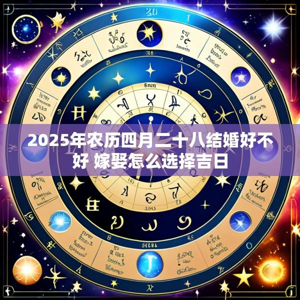 2025年农历四月二十八结婚好不好 嫁娶怎么选择吉日