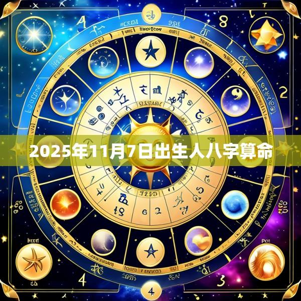 2025年11月7日出生人八字算命