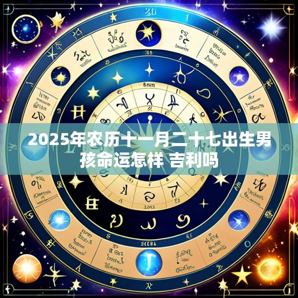 2025年农历十一月二十七出生男孩命运怎样 吉利吗