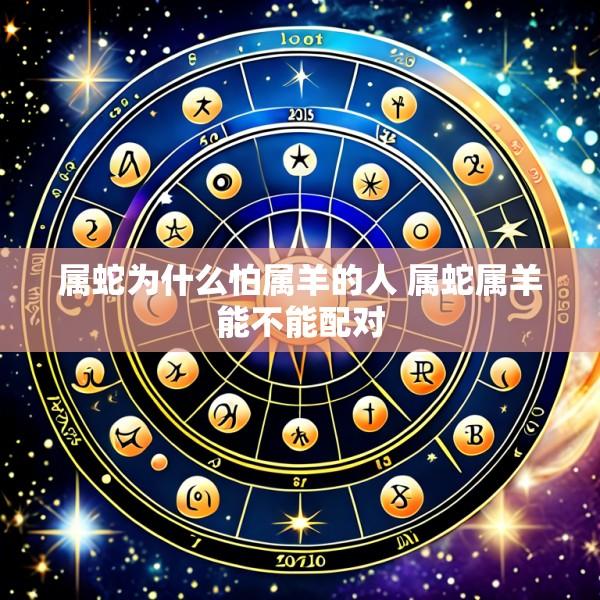 属蛇为什么怕属羊的人 属蛇属羊能不能配对
