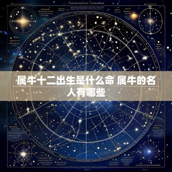 属牛十二出生是什么命 属牛的名人有哪些