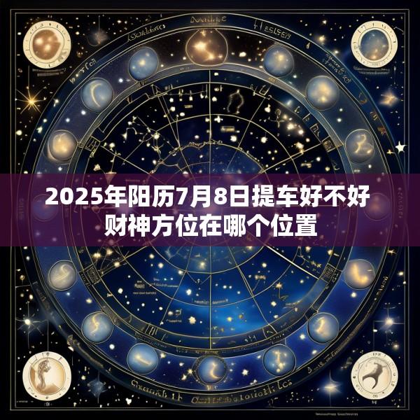 2025年阳历7月8日提车好不好 财神方位在哪个位置