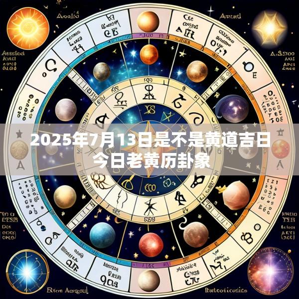 2025年7月13日是不是黄道吉日 今日老黄历卦象