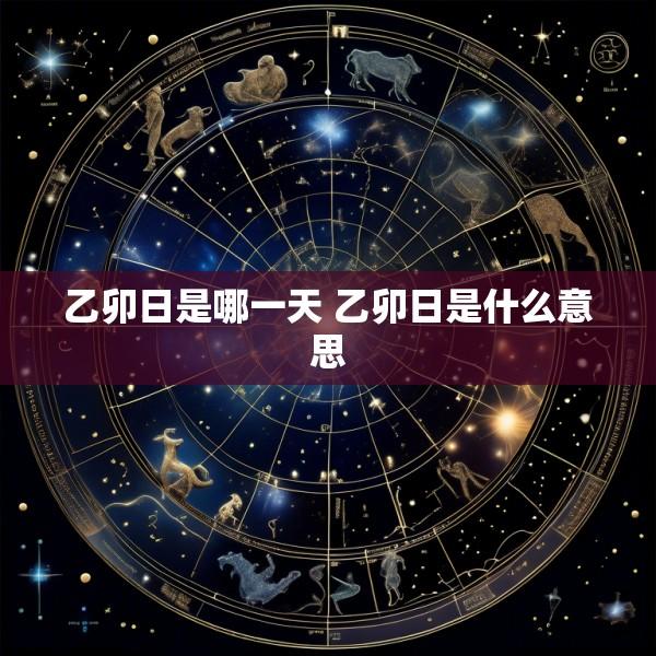 乙卯日是哪一天 乙卯日是什么意思