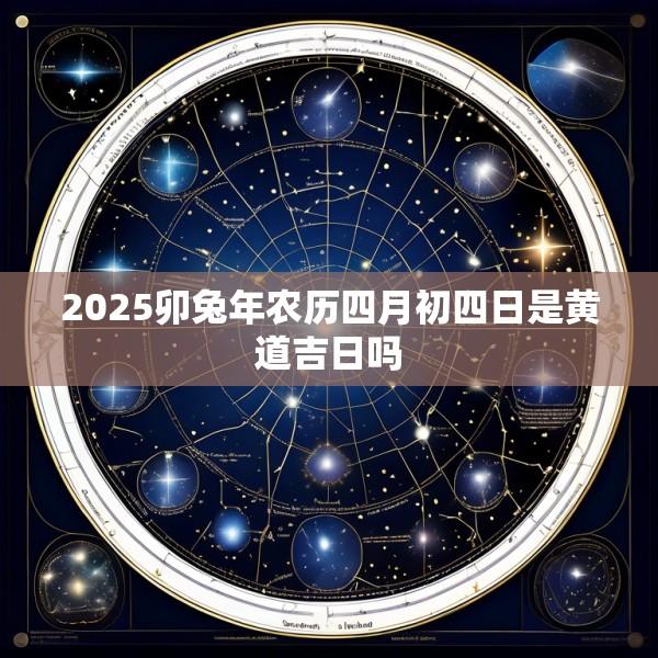 2025卯兔年农历四月初四日是黄道吉日吗