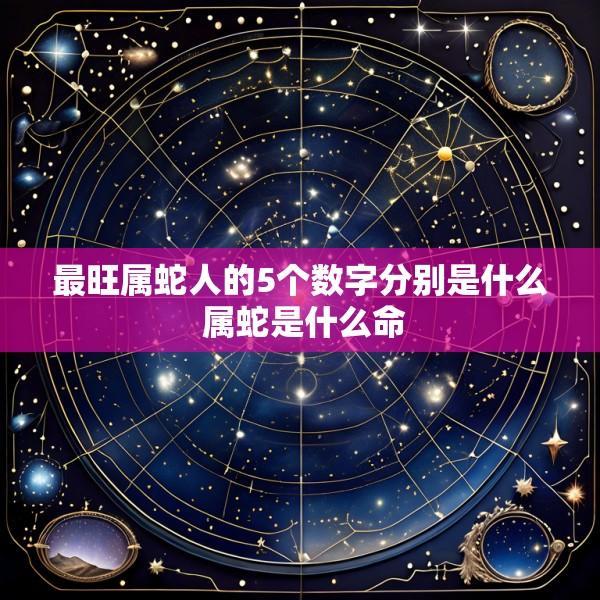 最旺属蛇人的5个数字分别是什么 属蛇是什么命