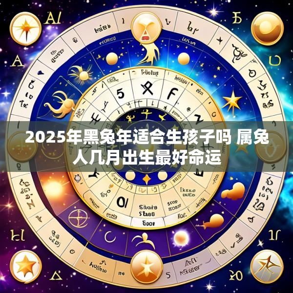 2025年黑兔年适合生孩子吗 属兔人几月出生最好命运