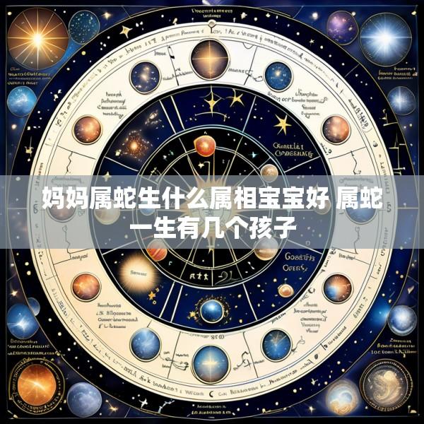 妈妈属蛇生什么属相宝宝好 属蛇一生有几个孩子
