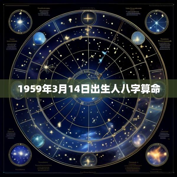 1959年3月14日出生人八字算命