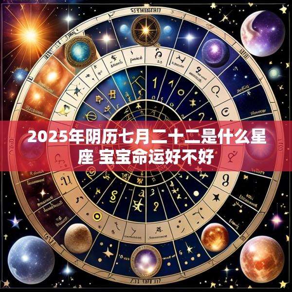 2025年阴历七月二十二是什么星座 宝宝命运好不好