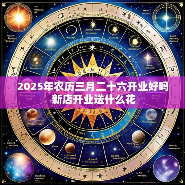 2025年农历三月二十六开业好吗 新店开业送什么花