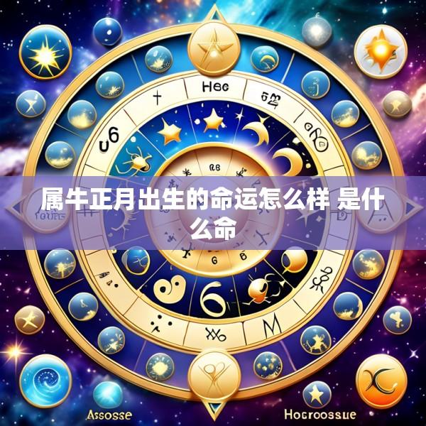 属牛正月出生的命运怎么样 是什么命