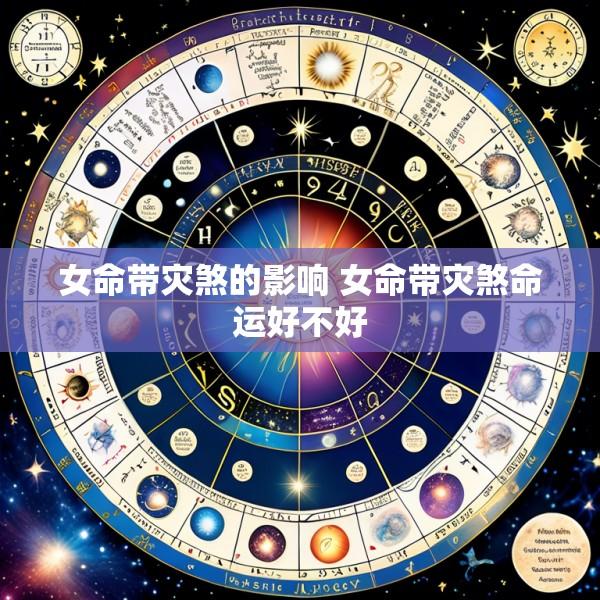 女命带灾煞的影响 女命带灾煞命运好不好