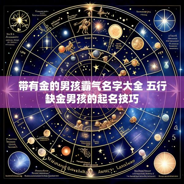 带有金的男孩霸气名字大全 五行缺金男孩的起名技巧
