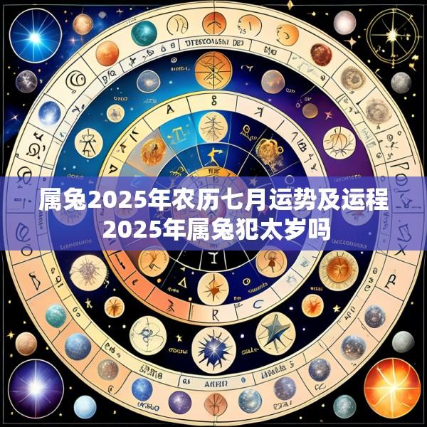 属兔2025年农历七月运势及运程 2025年属兔犯太岁吗
