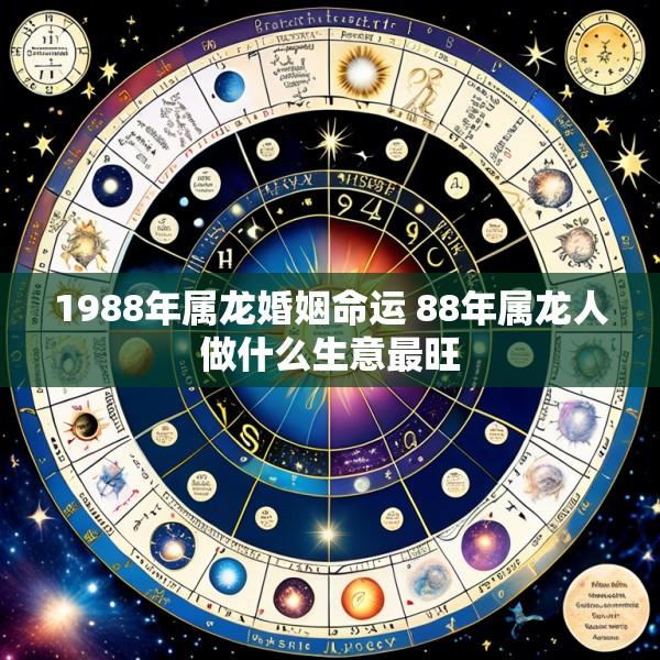 1988年属龙婚姻命运 88年属龙人做什么生意最旺